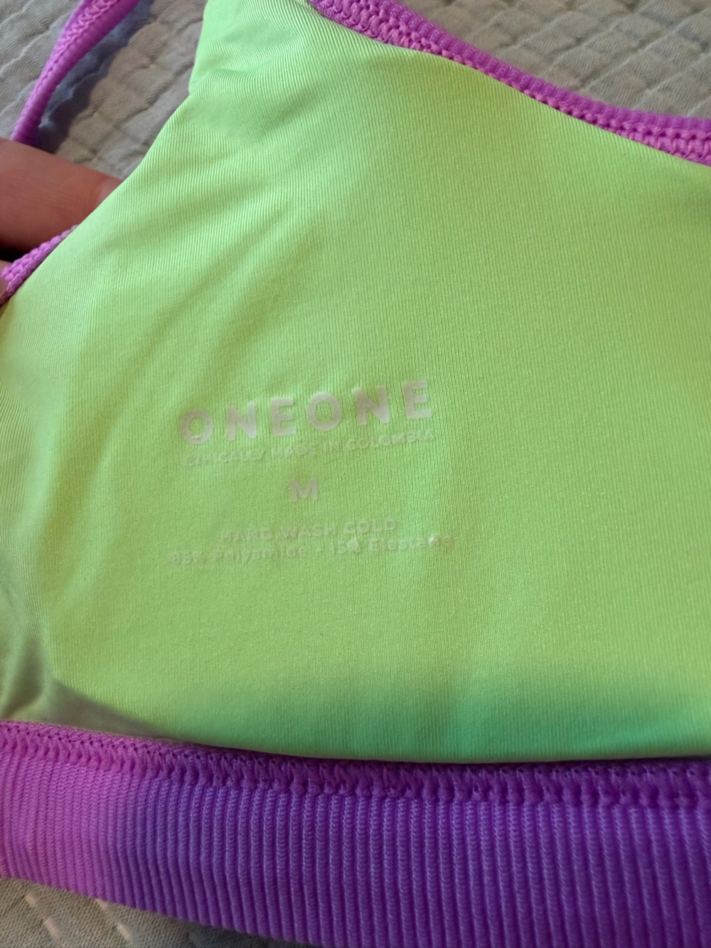 Fuchsia Ribbed Bikini Top - Picture 3 of 3